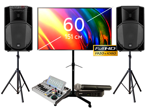 Звуковое оборудование с плазменным телевизором