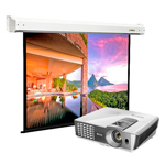 Проектор с экраном диагональ 180*180см